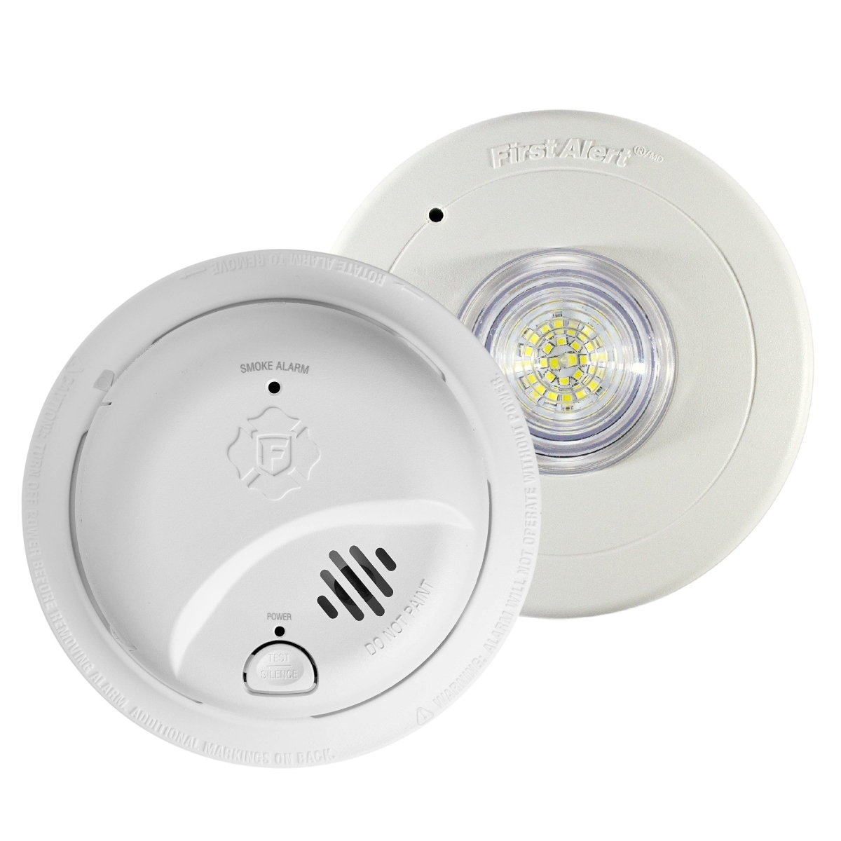BRK-SMI100-AC-SLED Hardwired Smoke Alarm & SLED177 Strobe