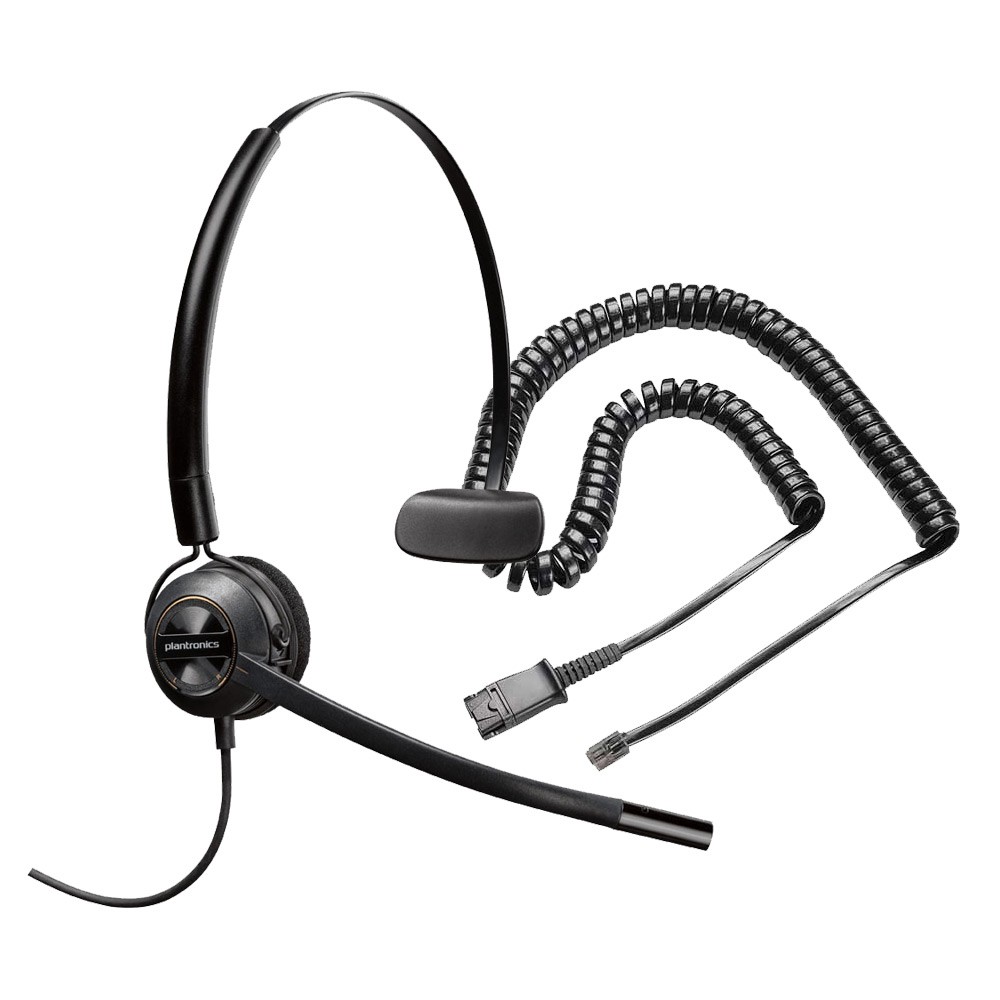 HC-HW540KIT Plantronics Encore Pro 3-in-1 Headset with RJ9 Adapter