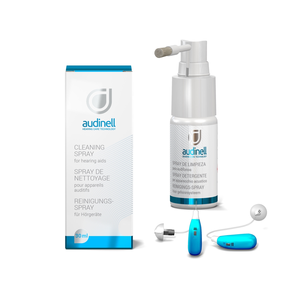NELL1-SN030 30 ml Audi Nell Cleaning Spray & Brush