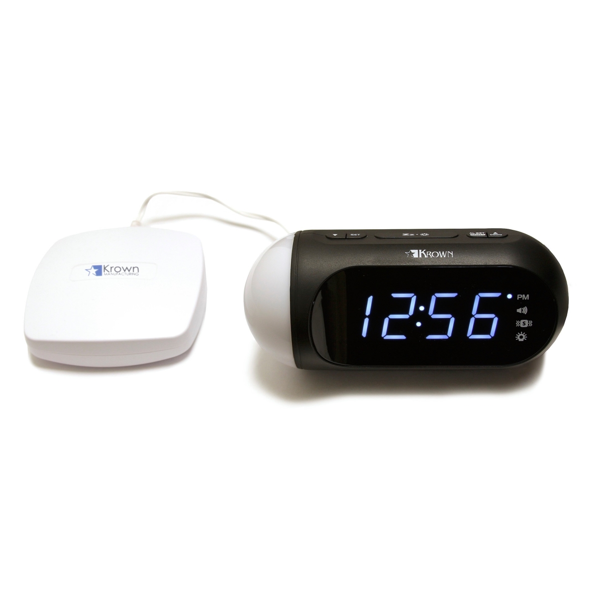 KM-VVIB Visual Vibe Alert Alarm Clock with Bed Shaker