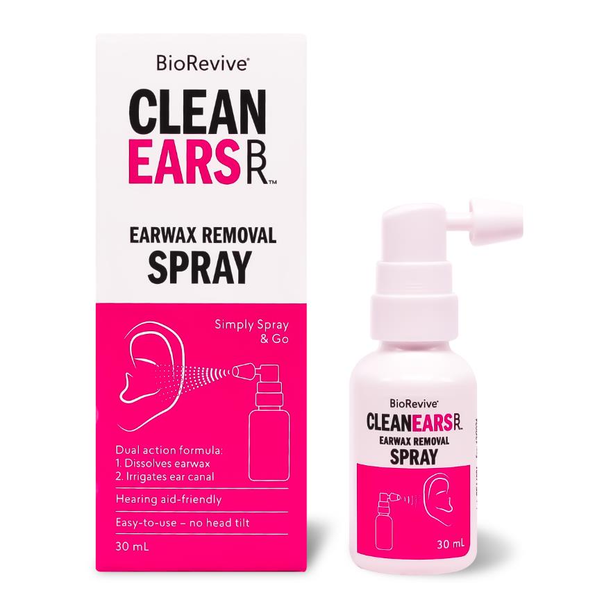 WL-CLEAN-EARS BioRevive Clean Ears - Ear Wax Removal Spray, 30 ml