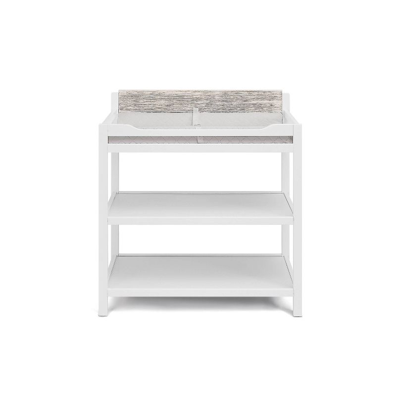 34 x 37.5 x 18 in. Hayes Changing Table, White & Natural