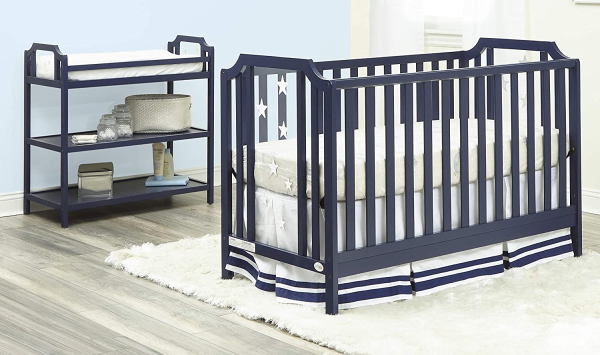 Picture of Suite Bebe 25300-NAY Celeste Acrylic Island Crib&#44; Navy Blue