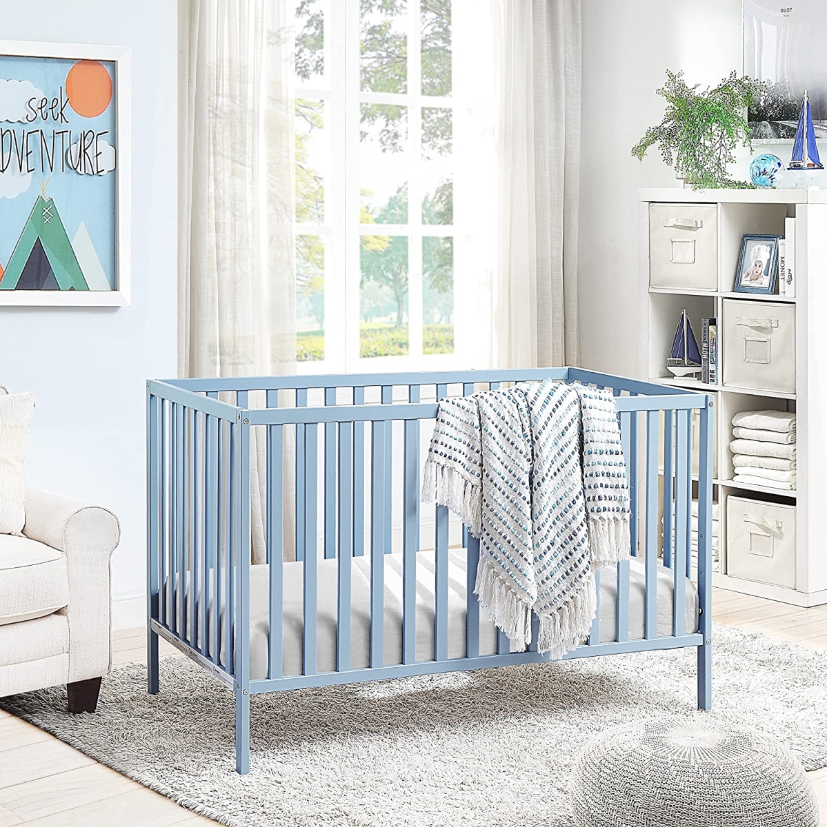 Picture of Suite Bebe 25100-BBL Palmer Island Crib&#44; Baby Blue