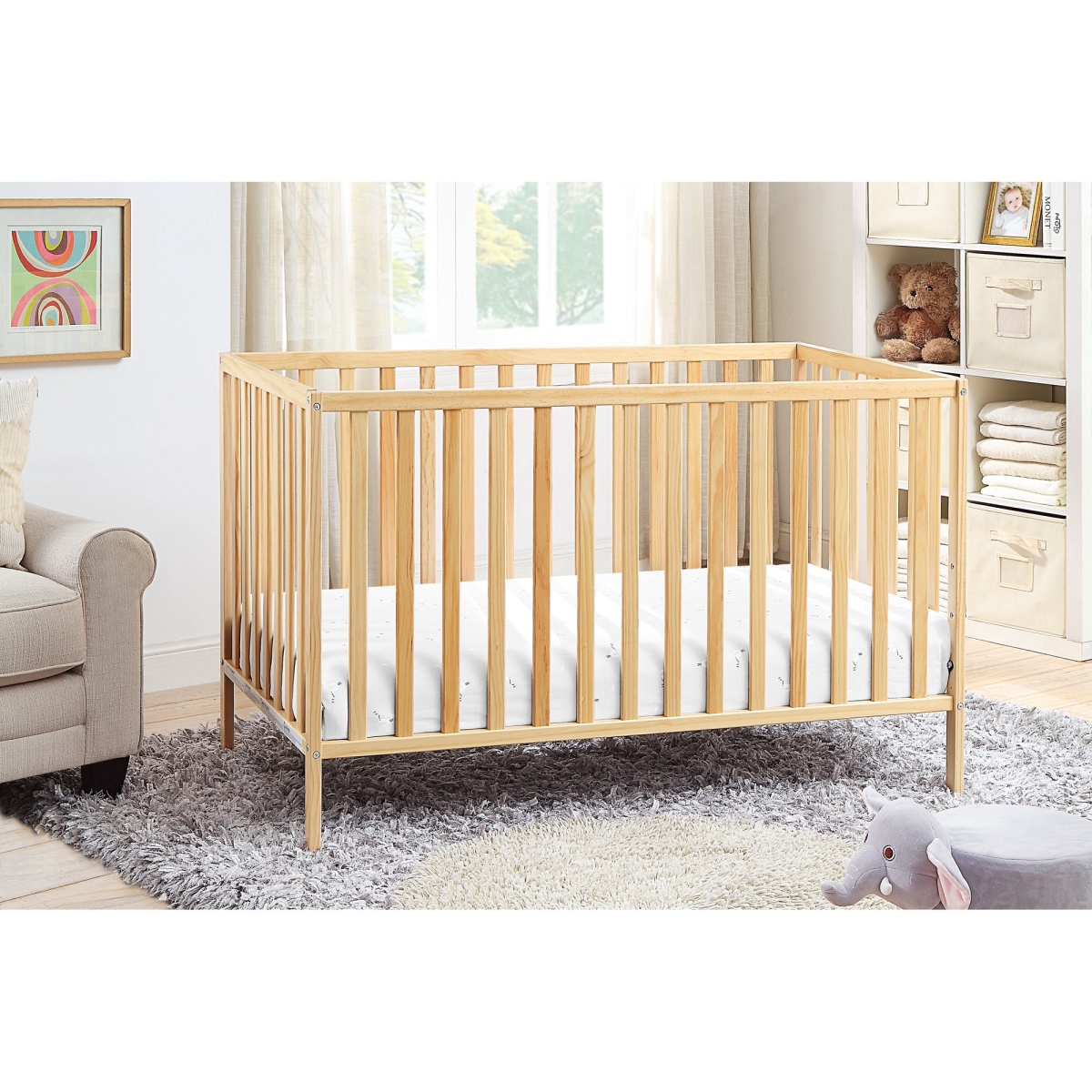 Picture of Suite Bebe 25100-NAT Palmer Island Crib&#44; Natural