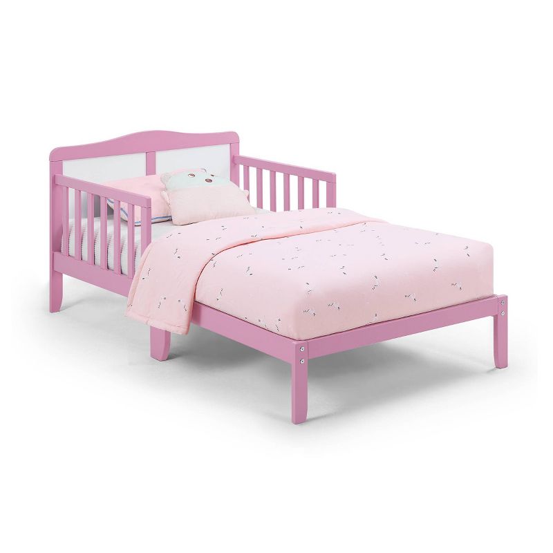 Picture of Olive & Opie 30810-DPK Birdie Toddler Bed&#44; Dark Pink & White