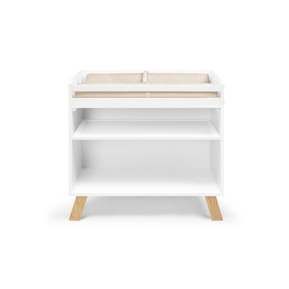 33 x 35 x 17.5 in. Livia Multi Purpose Changing Table, White & Natural