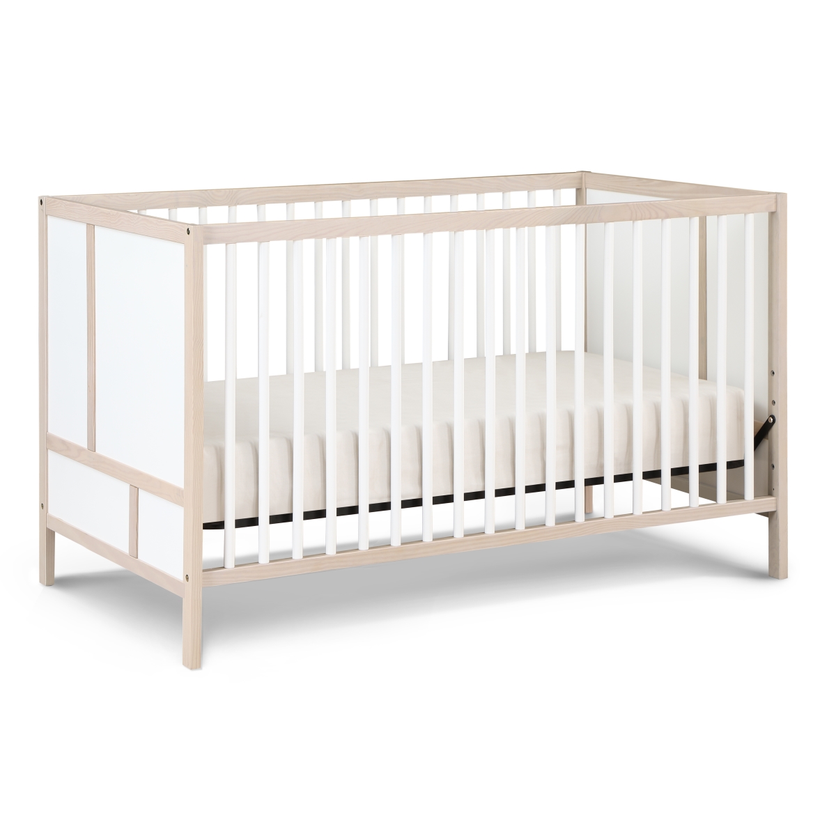 30900-NWH Pixie Finn 3-in-1 Crib in Washed Natural/White
