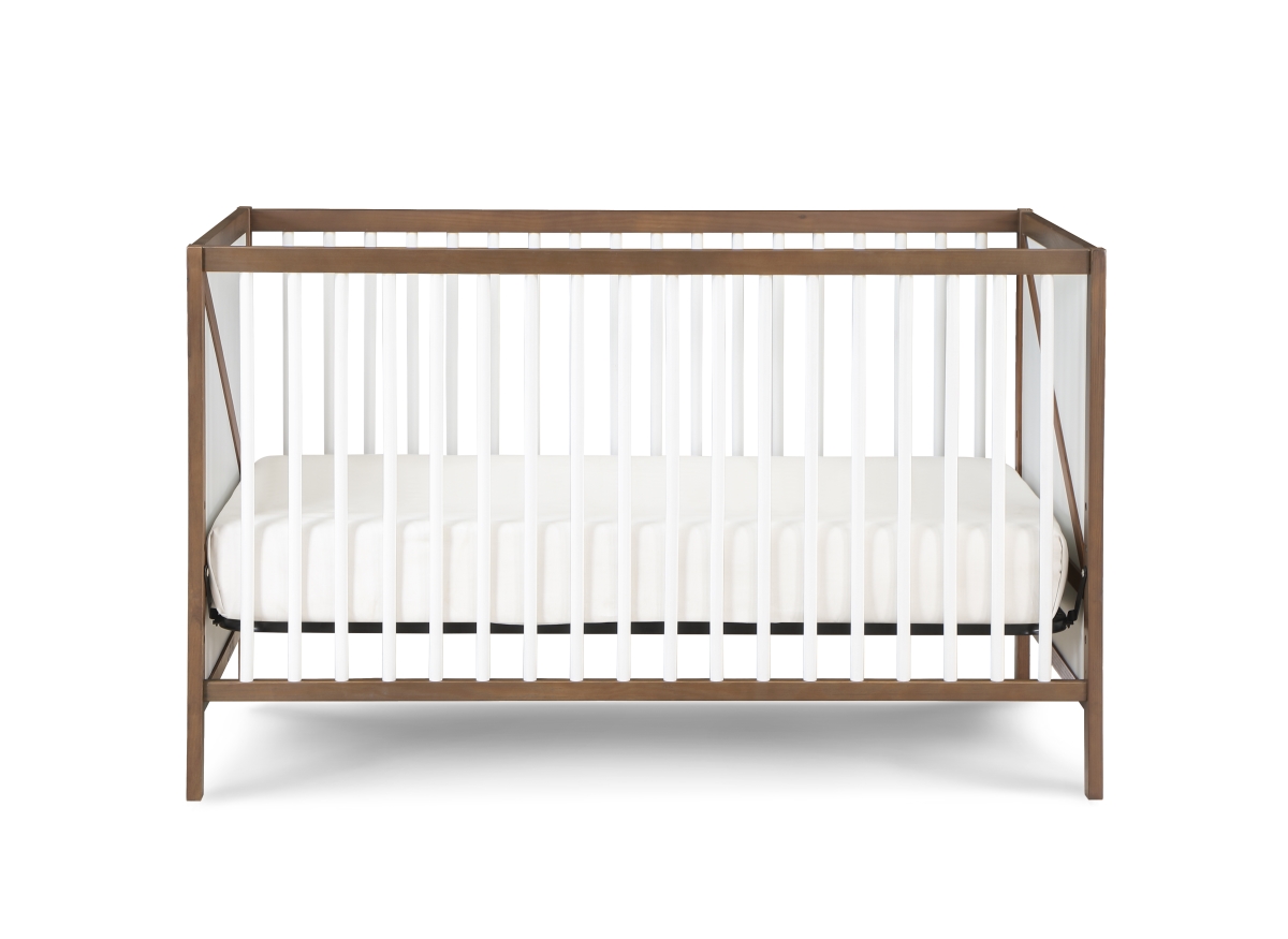 30999-WWH Pixie Zen 3-in-1 Crib in Walnut/White