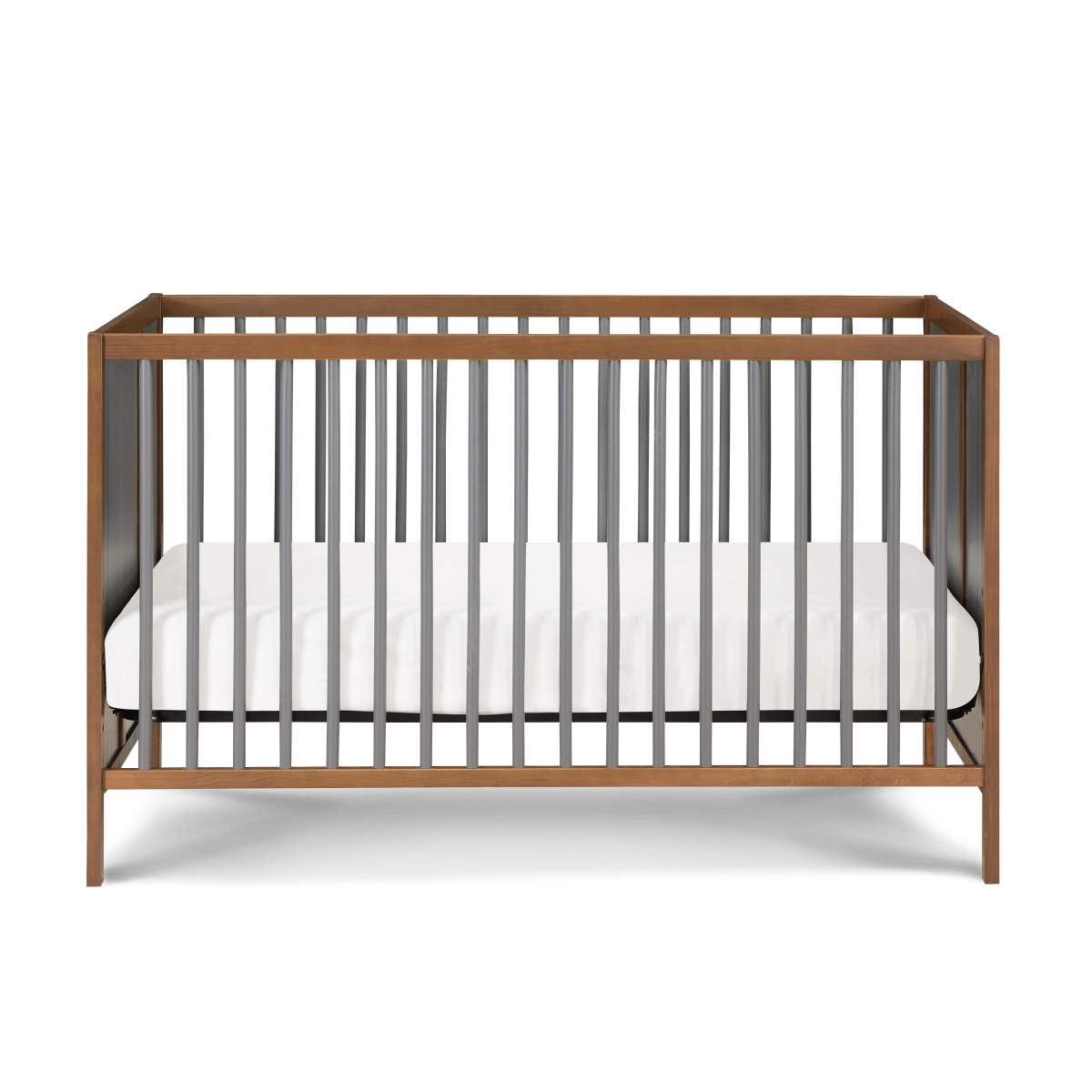 30900-WCH Pixie Finn 3-in-1 Crib in Walnut/Charcoal
