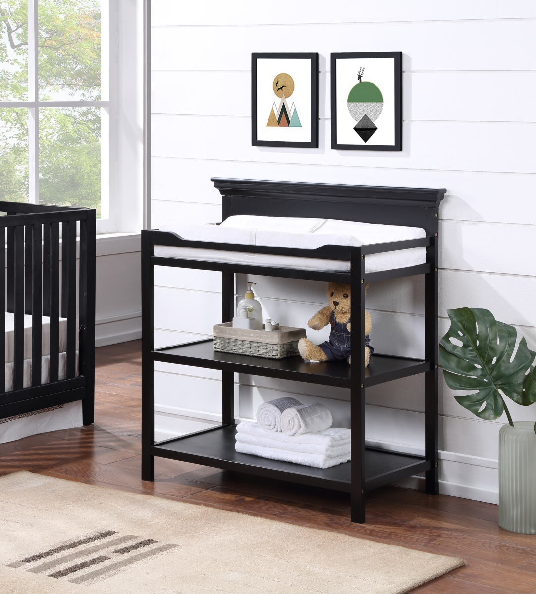 0066-BLK Universal Changing Table Black