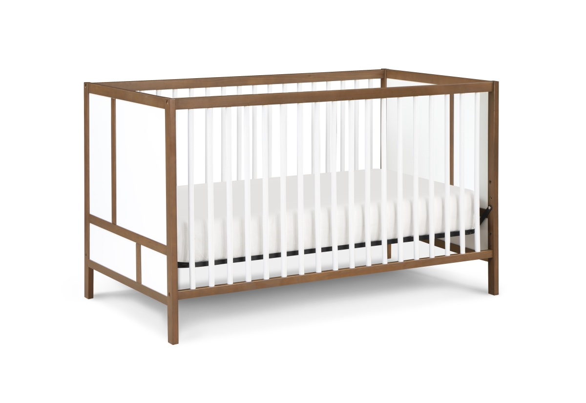 30900-WWH Pixie Finn 3-in-1 Crib in Walnut/White