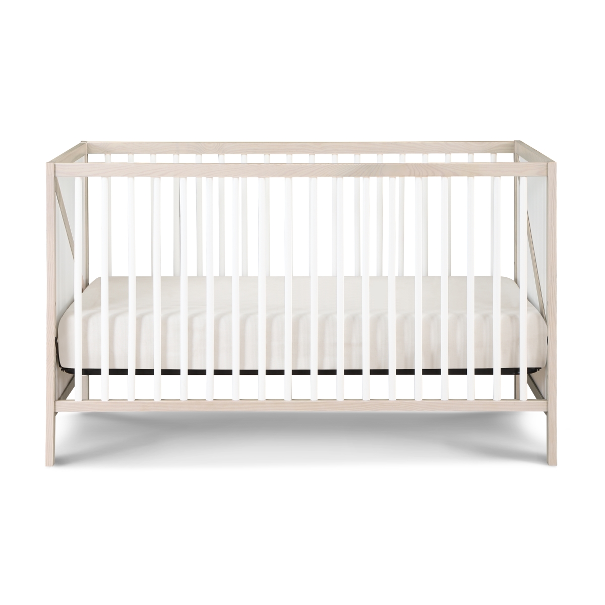 30999-NWH Pixie Zen 3-in-1 Crib in Washed Natural/White