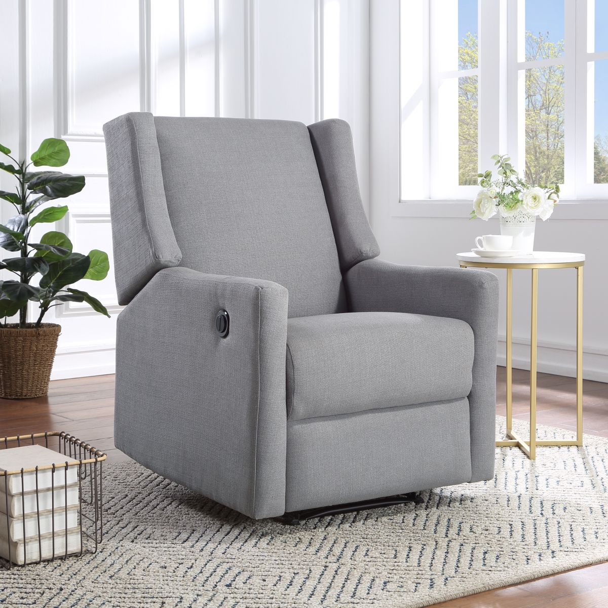 903PR-OYS Pronto Power Recliner Oyster Gray Fabric
