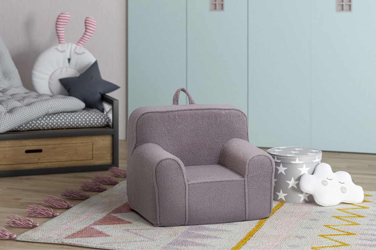 904FCS-FSG Kuddlez Kids Foam Chair Soft Gray