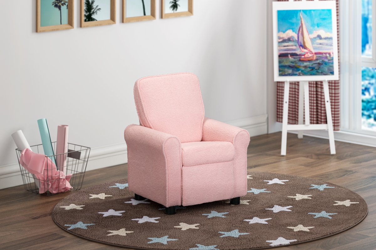 906KRS-WPK Jordan Kids Recliner Wooly Pink