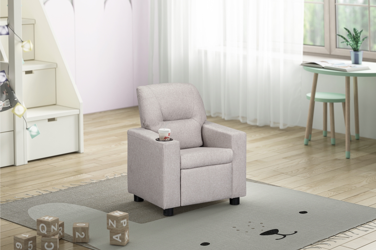 907KRS-GRG Oakley Kids Recliner Greige