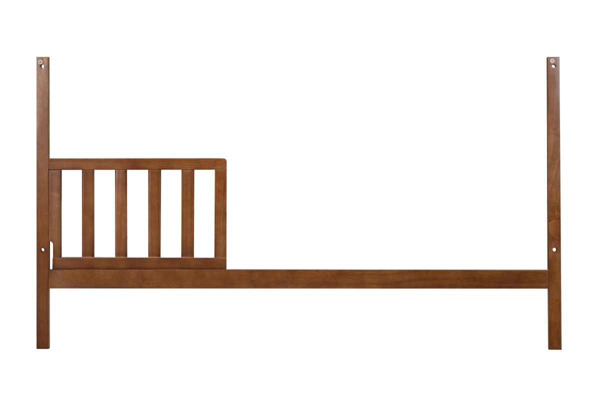 31875-WNT Reign Toddler Guardrail Corner Posts and Stabilizer Bar in Walnut