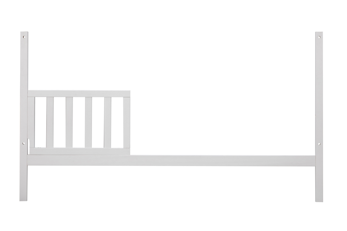 31875-WH Reign Toddler Guardrail Corner Posts and Stabilizer Bar in White