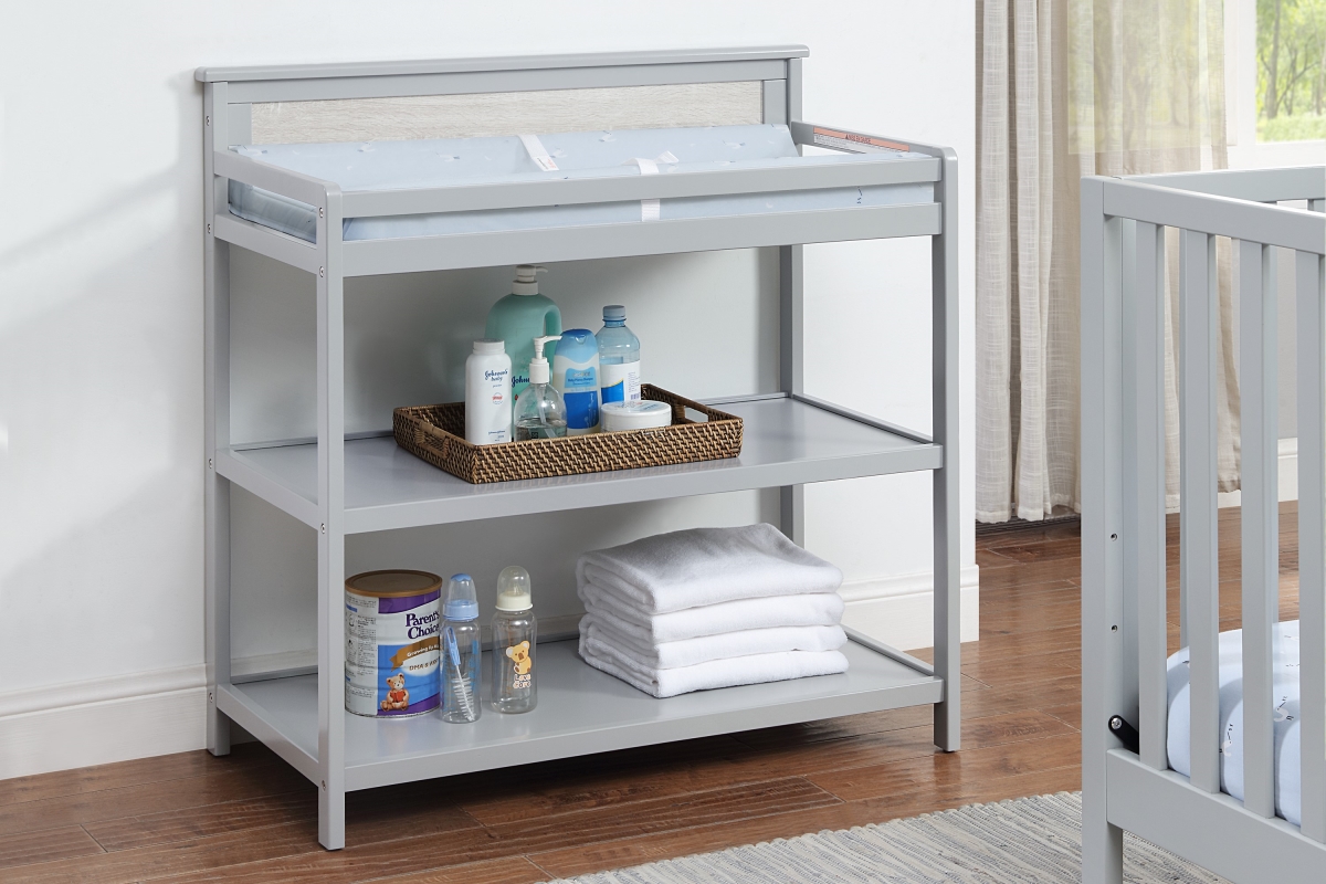 27566-GRY Connelly Changing Table Gray/Rockport Gray