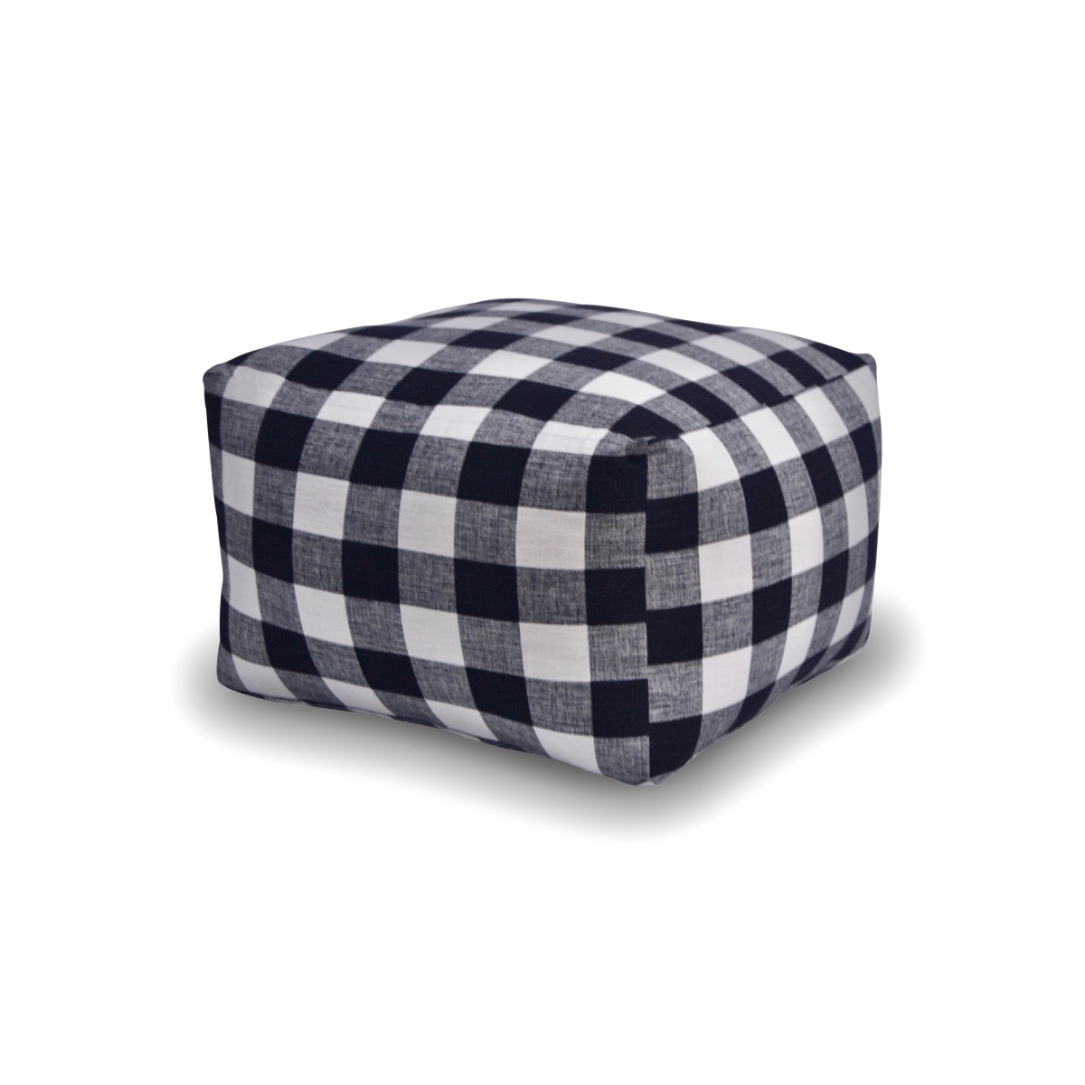 PPFTS-CHMO Pillow Poufette Square - Check Me Out Fabric - Made In USA