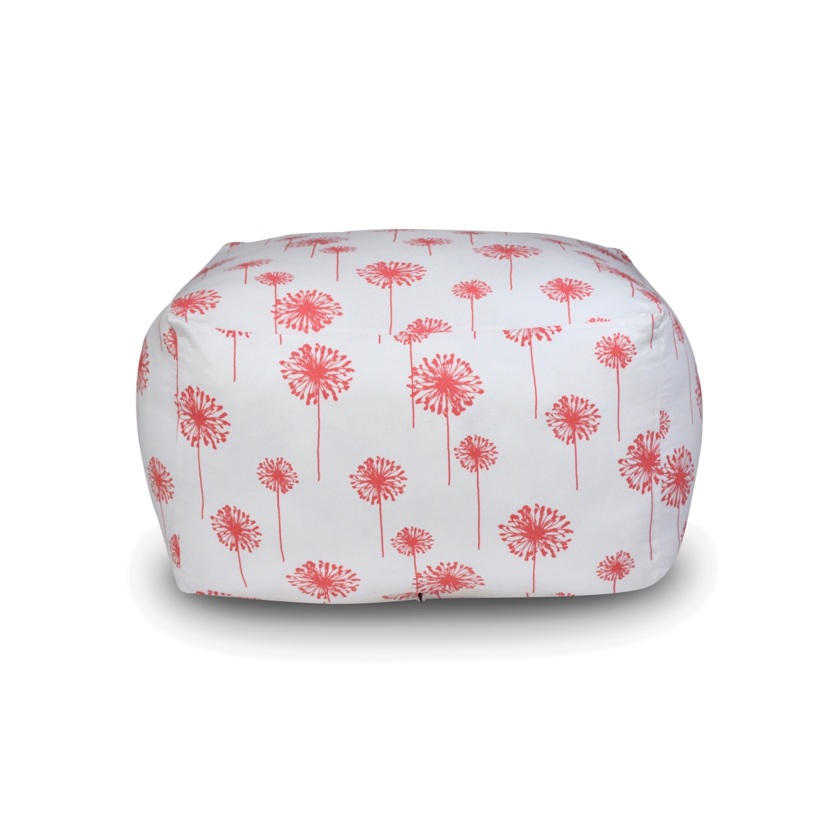 PPFTS-BDAN Pillow Poufette Square - Blushed Dandelion Fabric - Made In USA