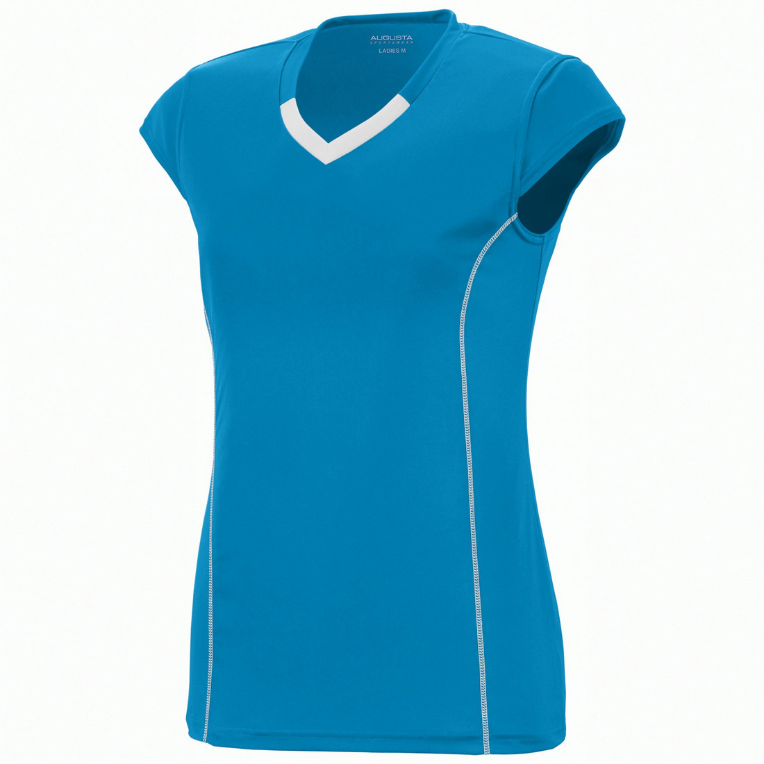 Picture of Augusta 1218A-Power Blue- White-XL Ladies Blash Jersey&#44; Power Blue-White - Extra Large