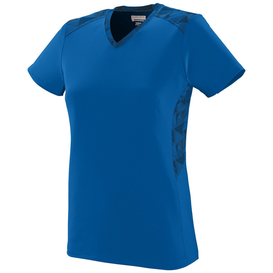 Picture of Augusta 1360A-Royal- Royal Black Print-XL Ladies Vigorous Jersey&#44; Royal & Royal Black Print - Extra Large