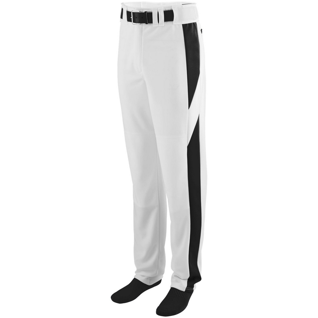 Picture of Augusta 1447A-White- Black-3X Series Black Baseball & Softball Pant&#44; White-Black - 3X