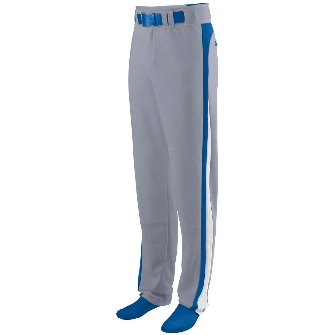 Picture of Augusta 1477A-Blue Grey- Royal- White-S Slider Baseball & Softball Pant&#44; Blue Grey&#44; Royal-White - Small
