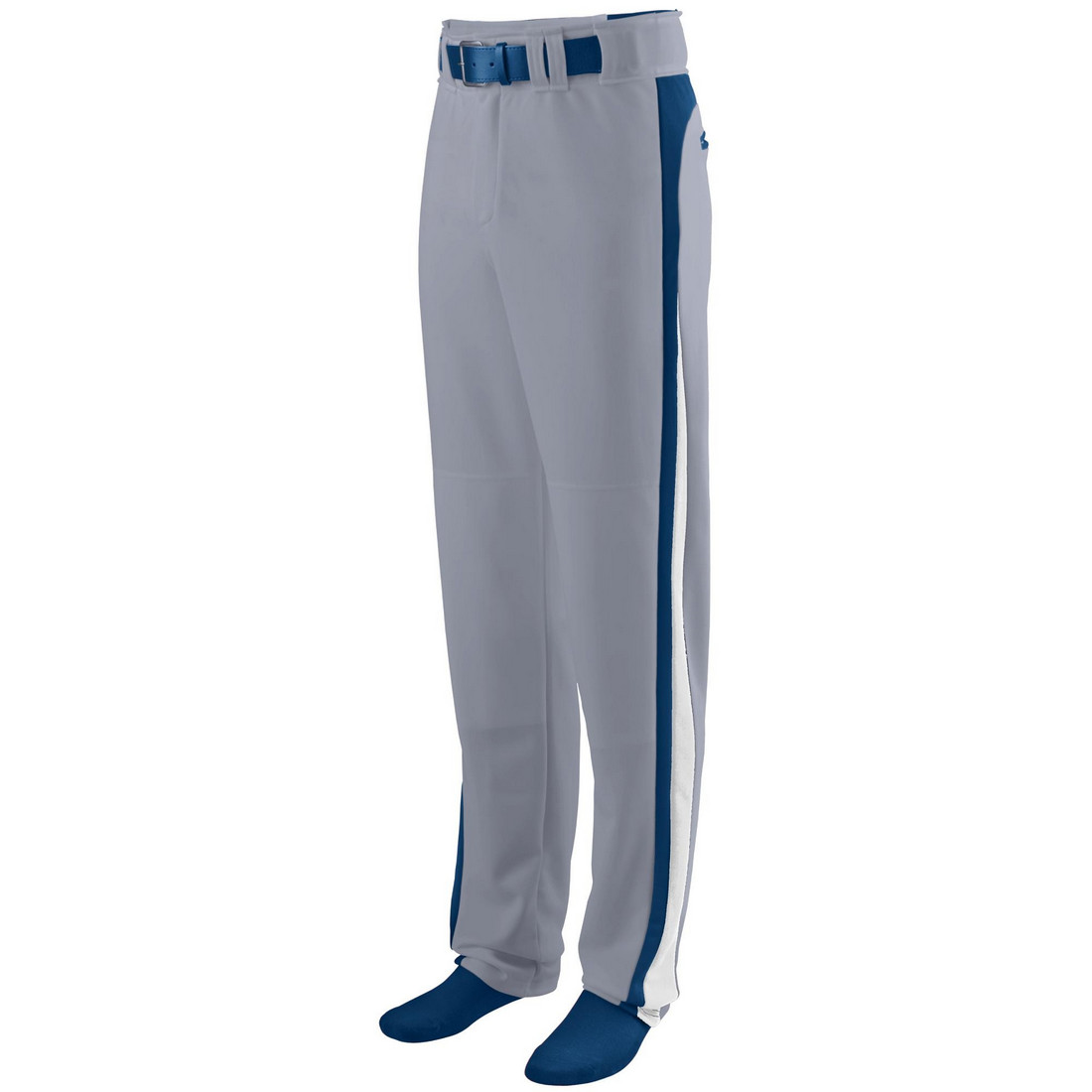 Picture of Augusta 1478A-Blue Grey- Navy- White-S Youth Slider Baseball & Softball Pant&#44; Blue Grey&#44; Navy-White - Small