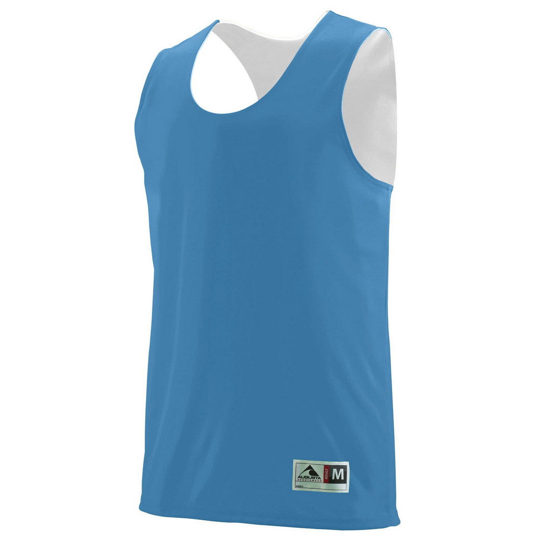 Picture of Augusta 148A-Columbia Blue- White-XL Reversible Wicking Tank&#44; Columbia Blue-White - Extra Large