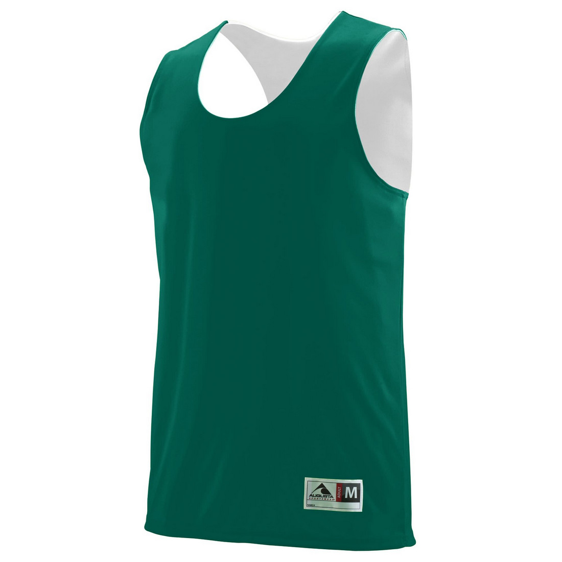 Picture of Augusta 148A-Dark Green- White-XL Reversible Wicking Tank&#44; Dark Green-White - Extra Large