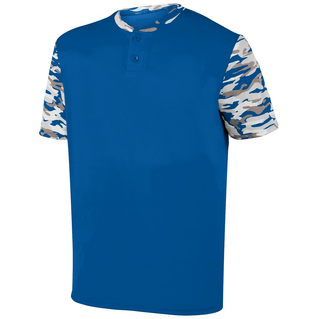 Picture of Augusta 1548A-Royal- Royal Mod-S Pop Fly Jersey&#44; Royal & Royal Mod - Small
