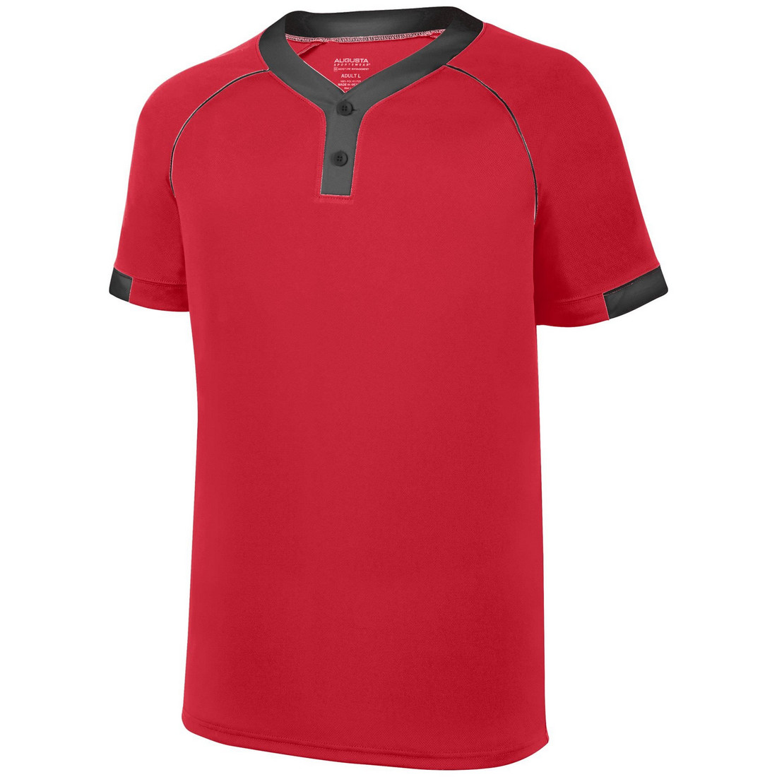 Picture of Augusta 1552A-Red- Black-S Stanza Jersey&#44; Red-Black - Small