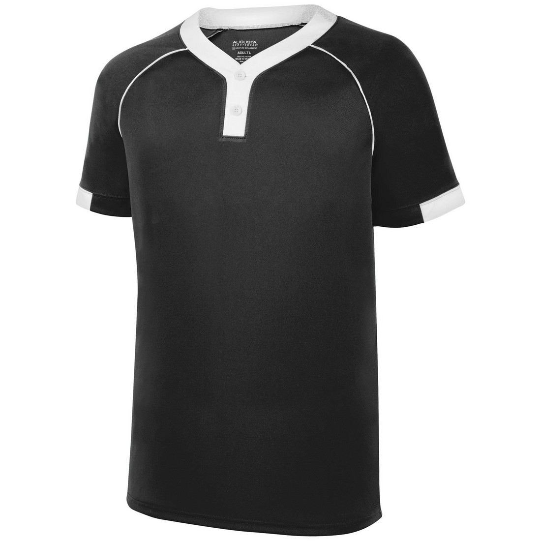 Picture of Augusta 1552A-Black- White-XL Stanza Jersey&#44; Black-White - Extra Large