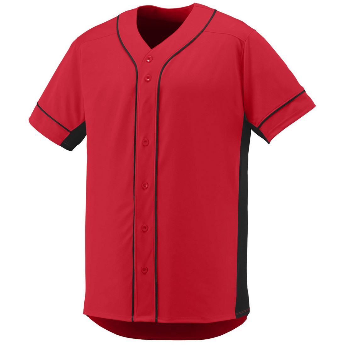 Augusta 1661A-Red- Black-M Youth Slugger Jersey, Red-Black - Medium