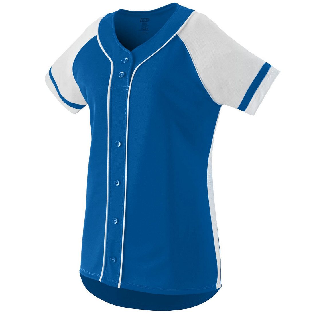 Picture of Augusta 1665A-Royal- White-S Ladies Winner Jersey&#44; Royal-White - Small