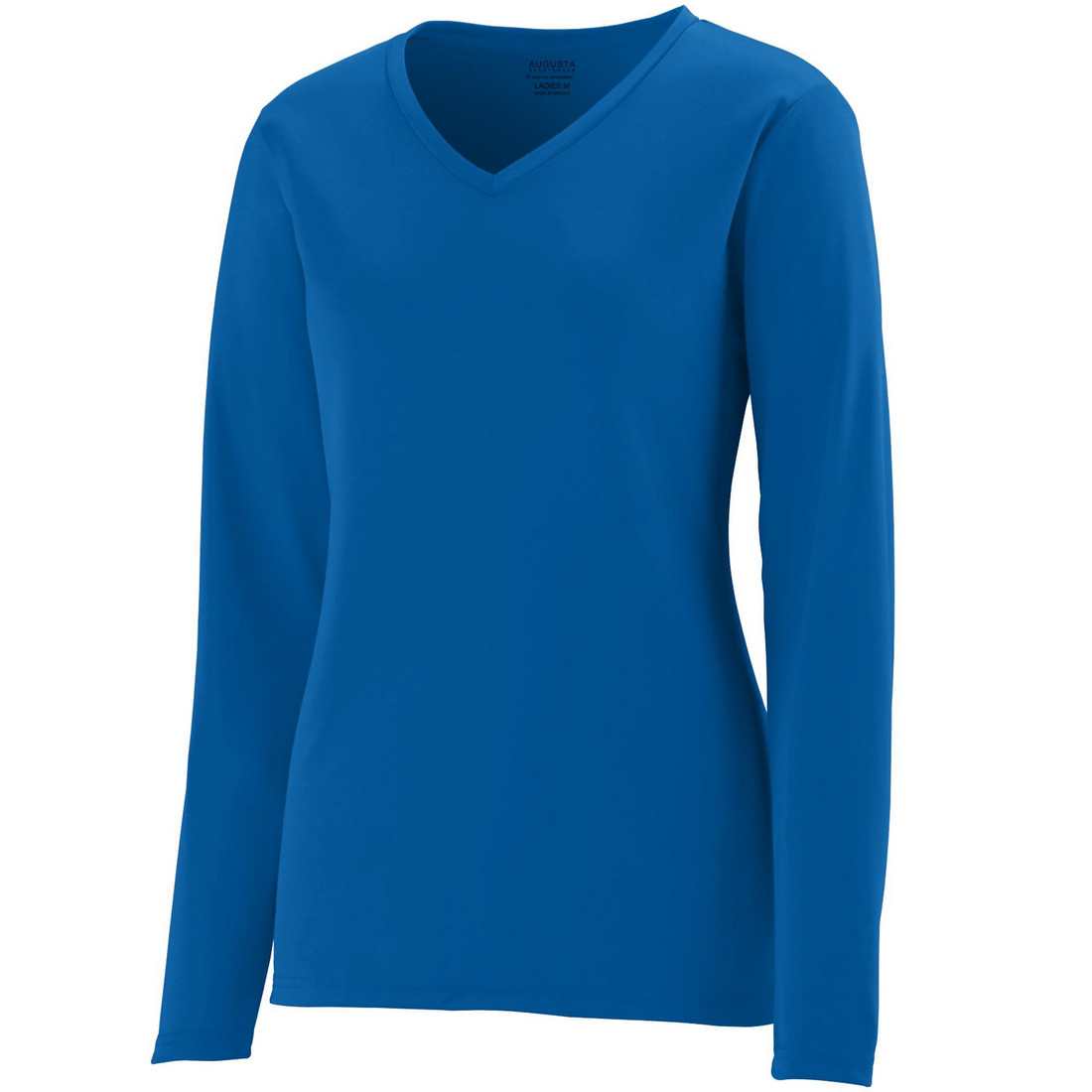 Picture of Augusta 1788A-Royal-M Ladies Long Sleeve Wicking Tee&#44; Royal - Medium