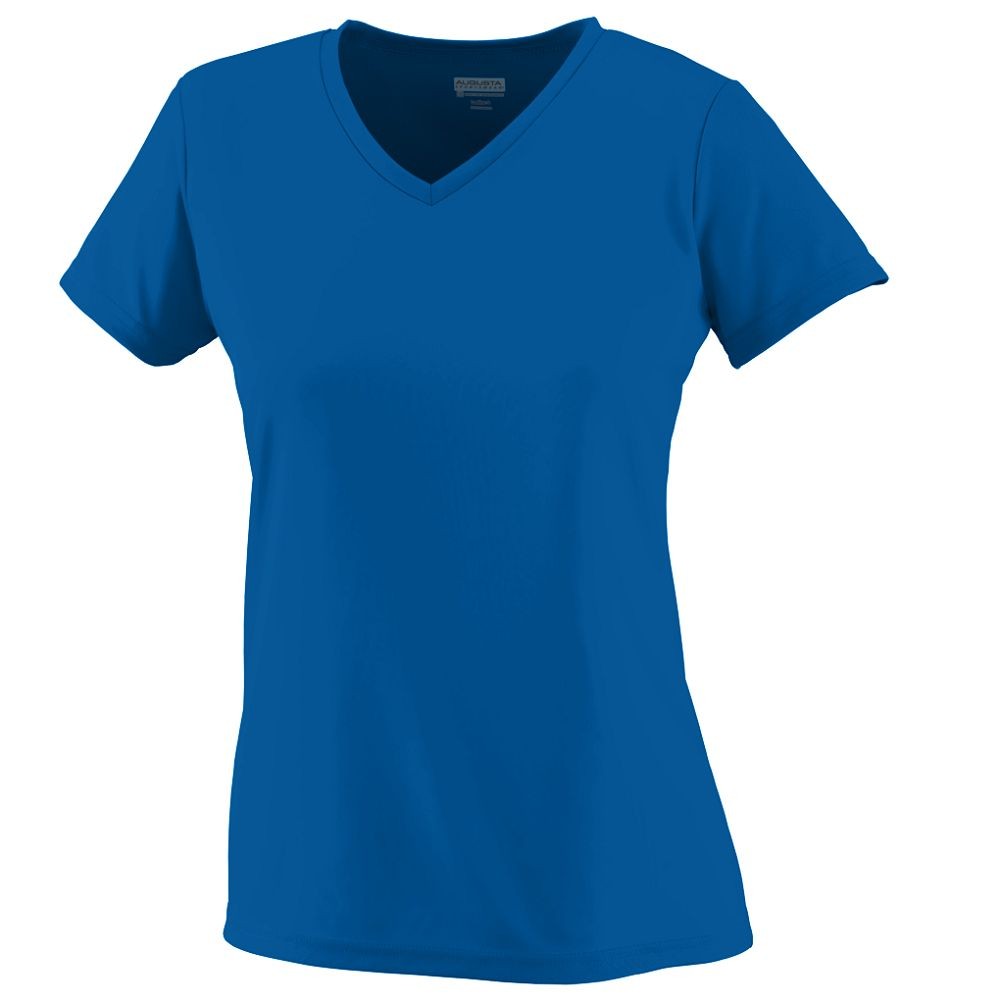 Picture of Augusta 1790A-Royal-3X Ladies Wicking Tee&#44; Royal - 3X
