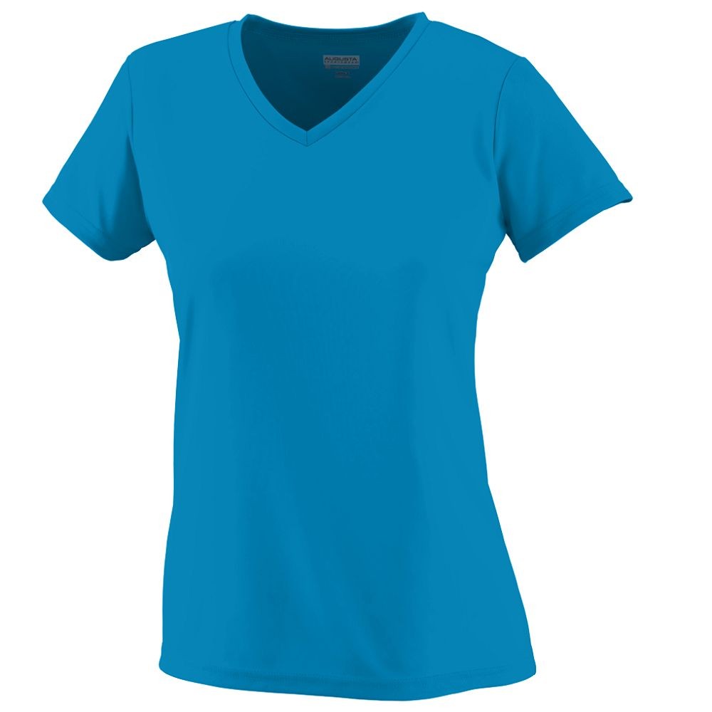 Picture of Augusta 1790A-Power Blue-3X Ladies Wicking Tee&#44; Power Blue - 3X