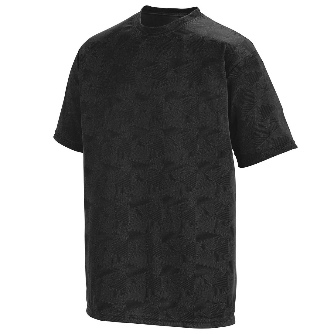 Picture of Augusta 1795A-Black- White Print-3X Elevate Wicking Tee&#44; Black-White Print - 3X