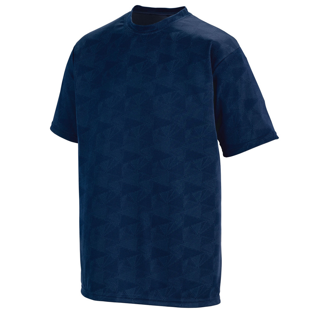 Picture of Augusta 1796A-Navy- White Print-S Youth Elevate Wicking Tee&#44; Navy-White Print - Small