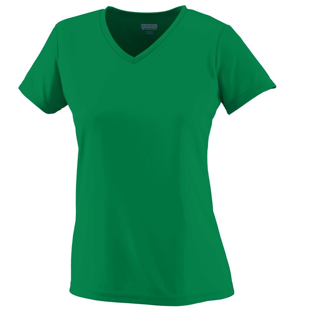 Picture of Augusta 1790A-Kelly-3X Ladies Wicking Tee&#44; Kelly - 3X