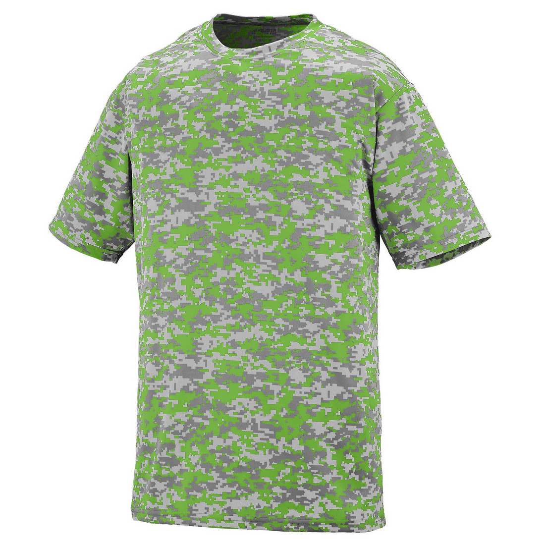 Picture of Augusta 1798A-Lime Digital-4X Digi Camo Wicking Tee&#44; Lime Digital - 4X