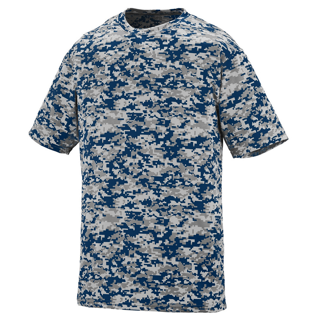 Picture of Augusta 1799A-Navy Digital-S Youth Digi Camo Wicking Tee&#44; Navy Digital - Small