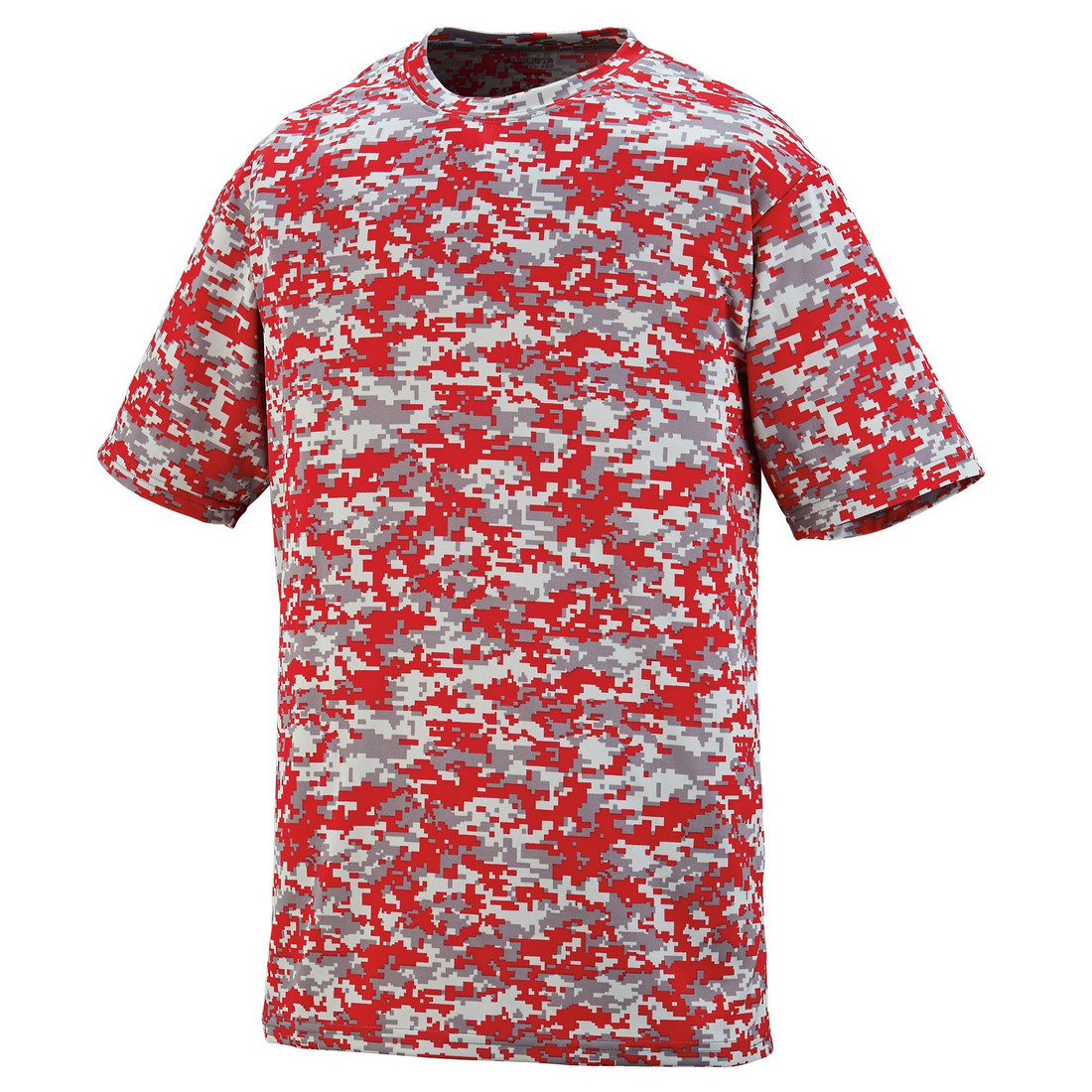 Picture of Augusta 1798A-Red Digital-3X Digi Camo Wicking Tee&#44; Red Digital - 3X