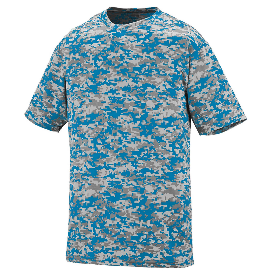 Picture of Augusta 1799A-Power Blue Digital-S Youth Digi Camo Wicking Tee&#44; Power Blue Digital - Small