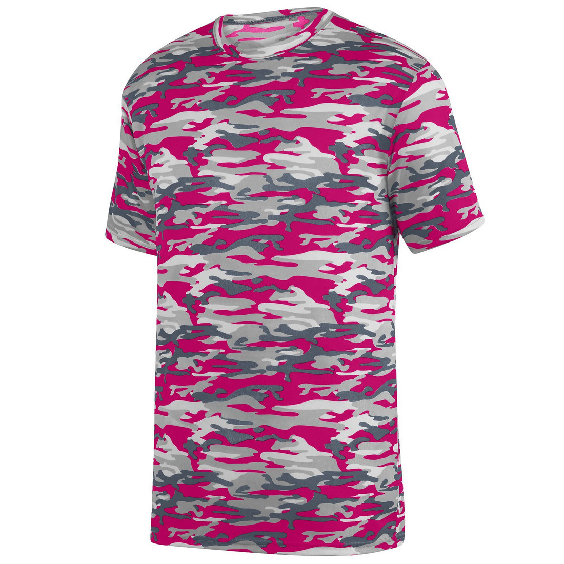 Picture of Augusta 1805A-Power Pink Mod-3X Mod Camo Wicking Tee&#44; Power Pink Mod - 3X