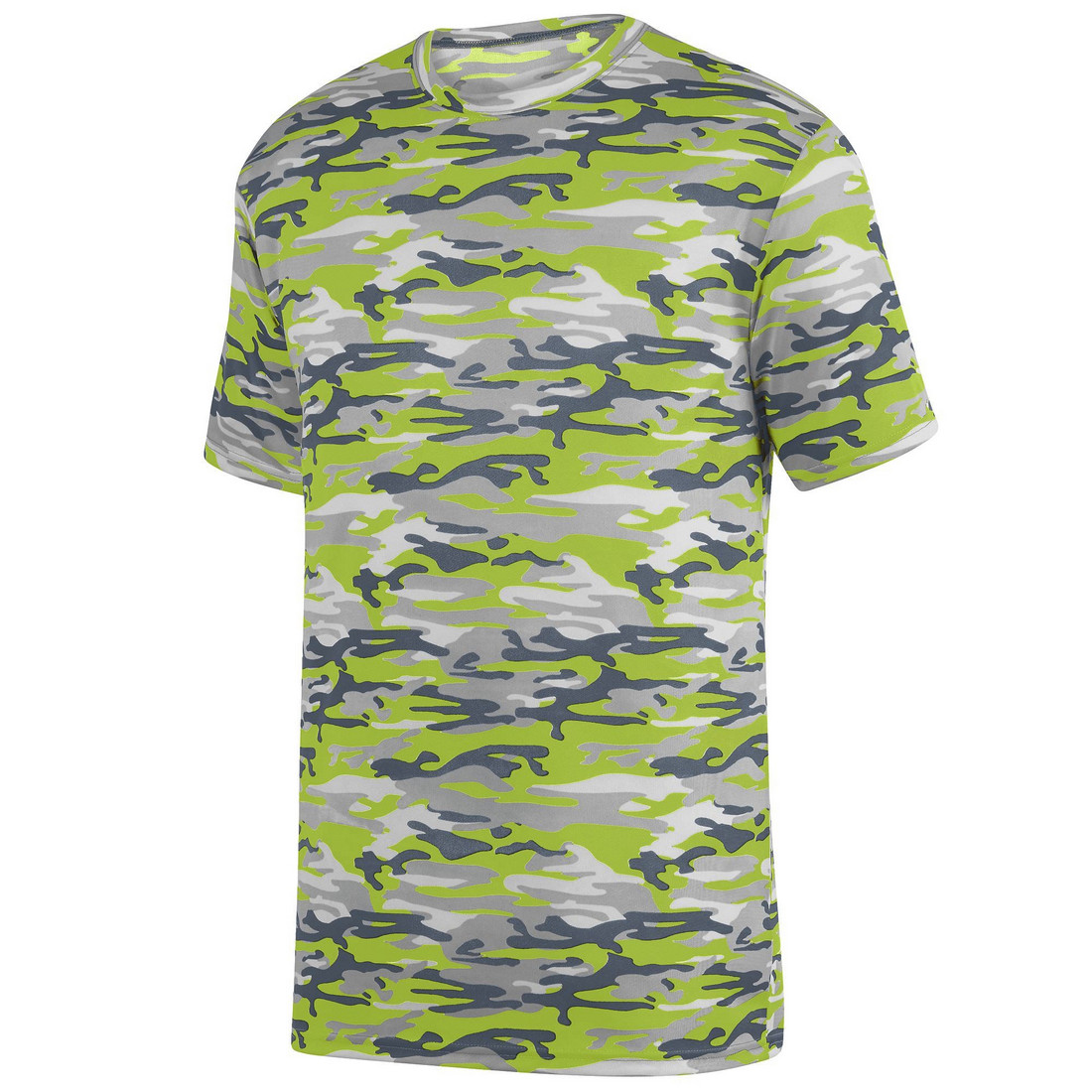 Picture of Augusta 1805A-Lime Mod-S Mod Camo Wicking Tee&#44; Lime Mod - Small